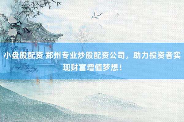 小盘股配资 郑州专业炒股配资公司，助力投资者实现财富增值梦想！