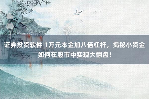 证券投资软件 1万元本金加八倍杠杆，揭秘小资金如何在股市中实现大翻盘！