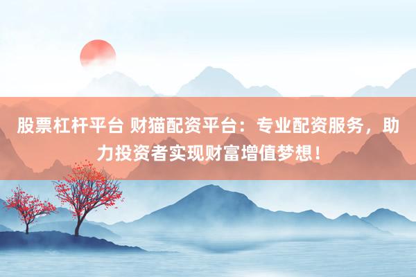 股票杠杆平台 财猫配资平台：专业配资服务，助力投资者实现财富增值梦想！