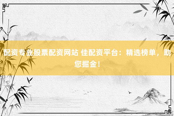 配资专业股票配资网站 佳配资平台：精选榜单，助您掘金！