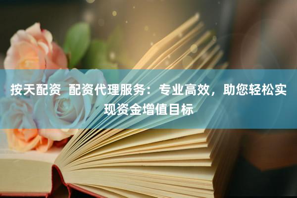 按天配资  配资代理服务：专业高效，助您轻松实现资金增值目标