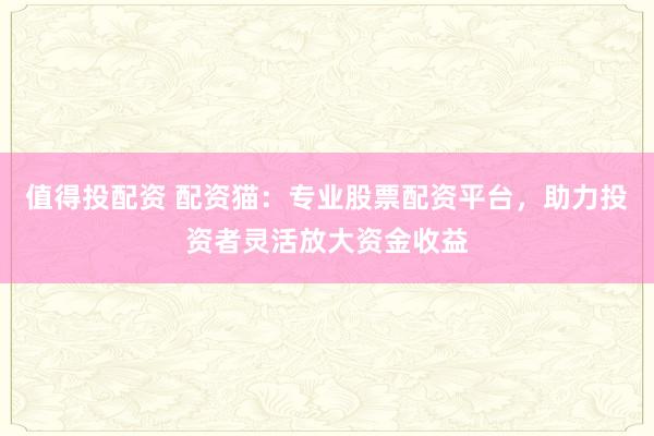 值得投配资 配资猫：专业股票配资平台，助力投资者灵活放大资金收益
